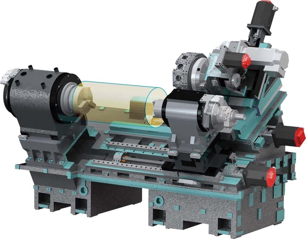 Takisawa TS-4000Y Aufbau Horizontaldrehmaschine