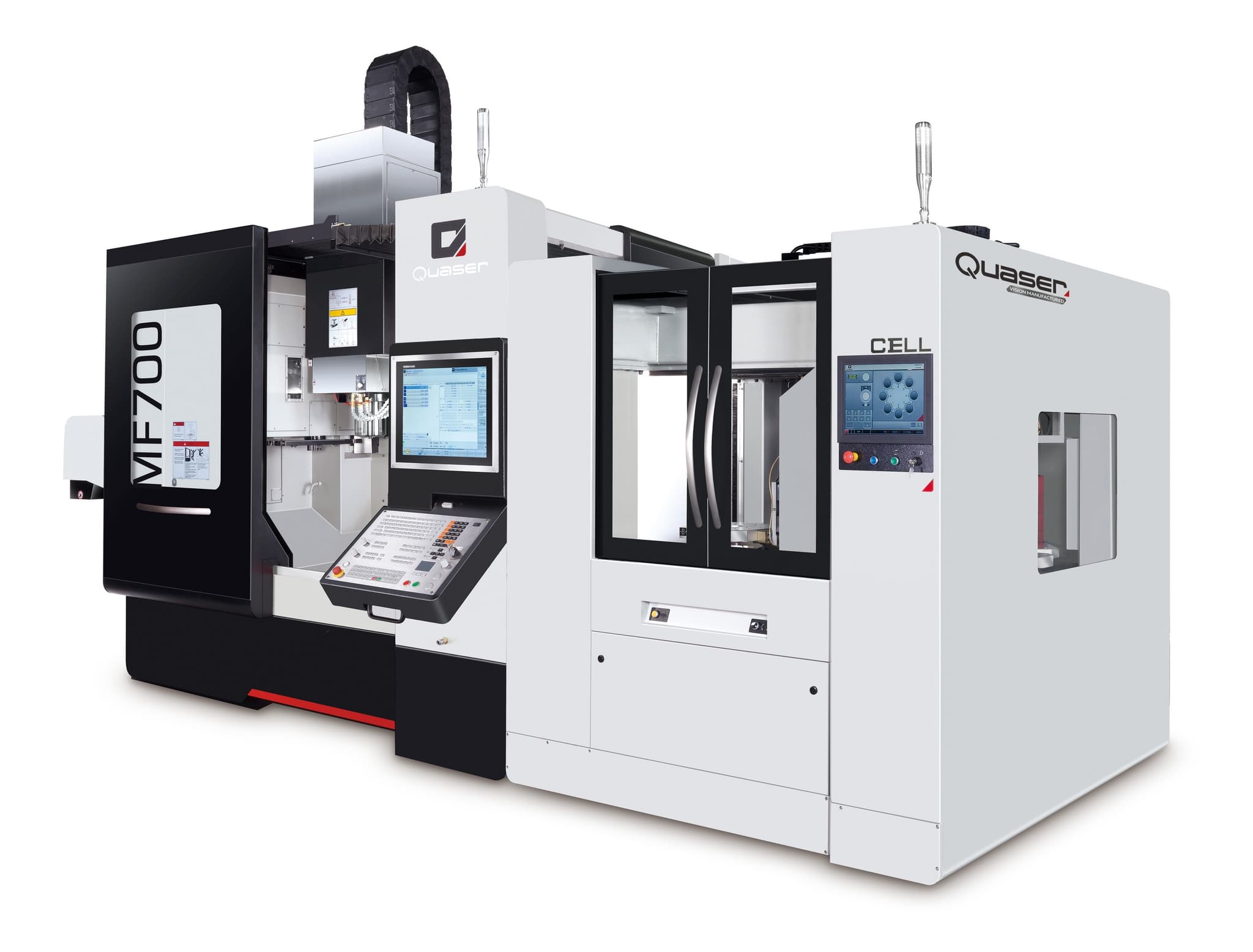 Quaser MF700 + Zelle Palettenspeicher seitlich