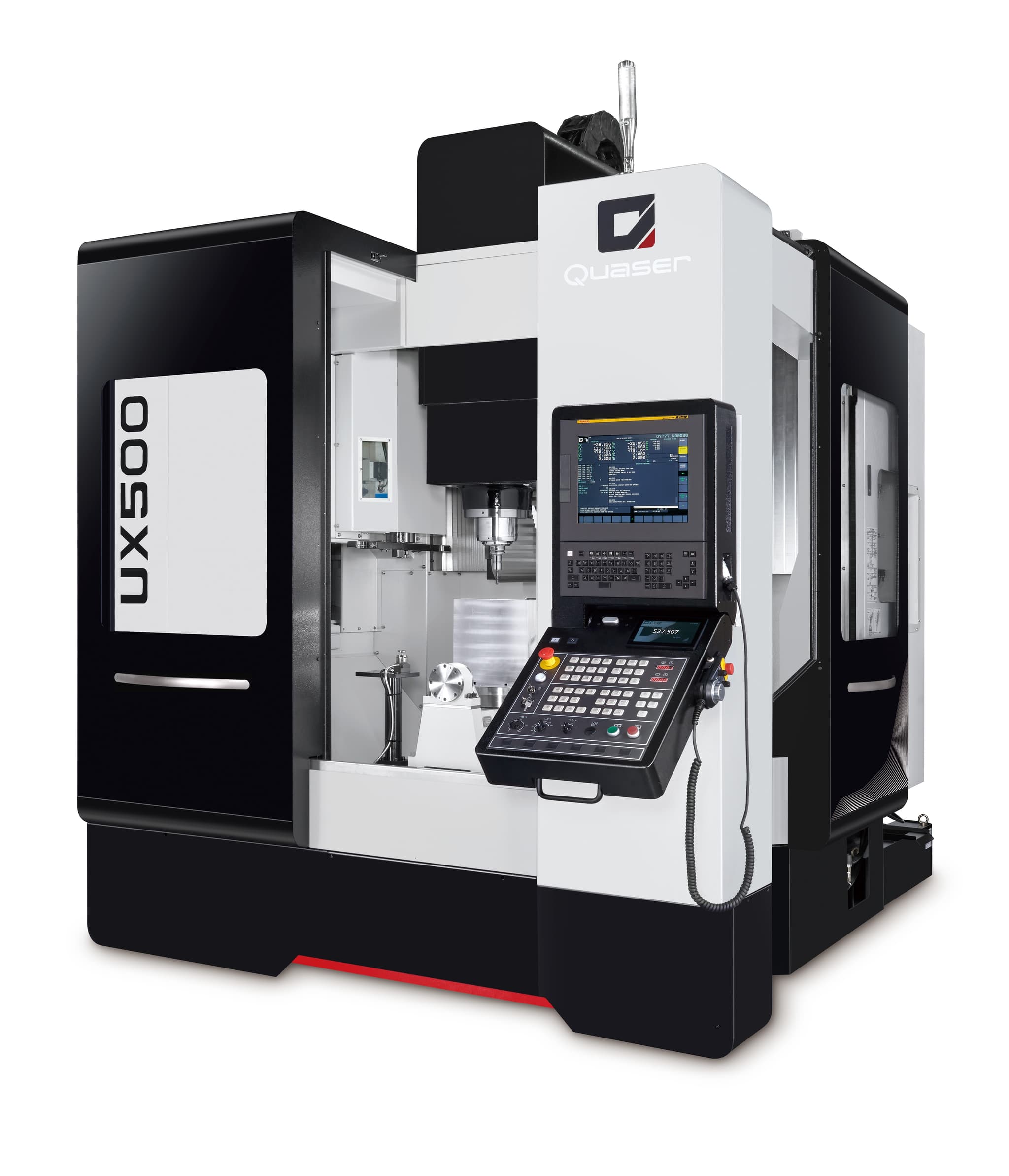 Quaser UX500 5-Achs-Fräsmaschine Front Auf seitlich