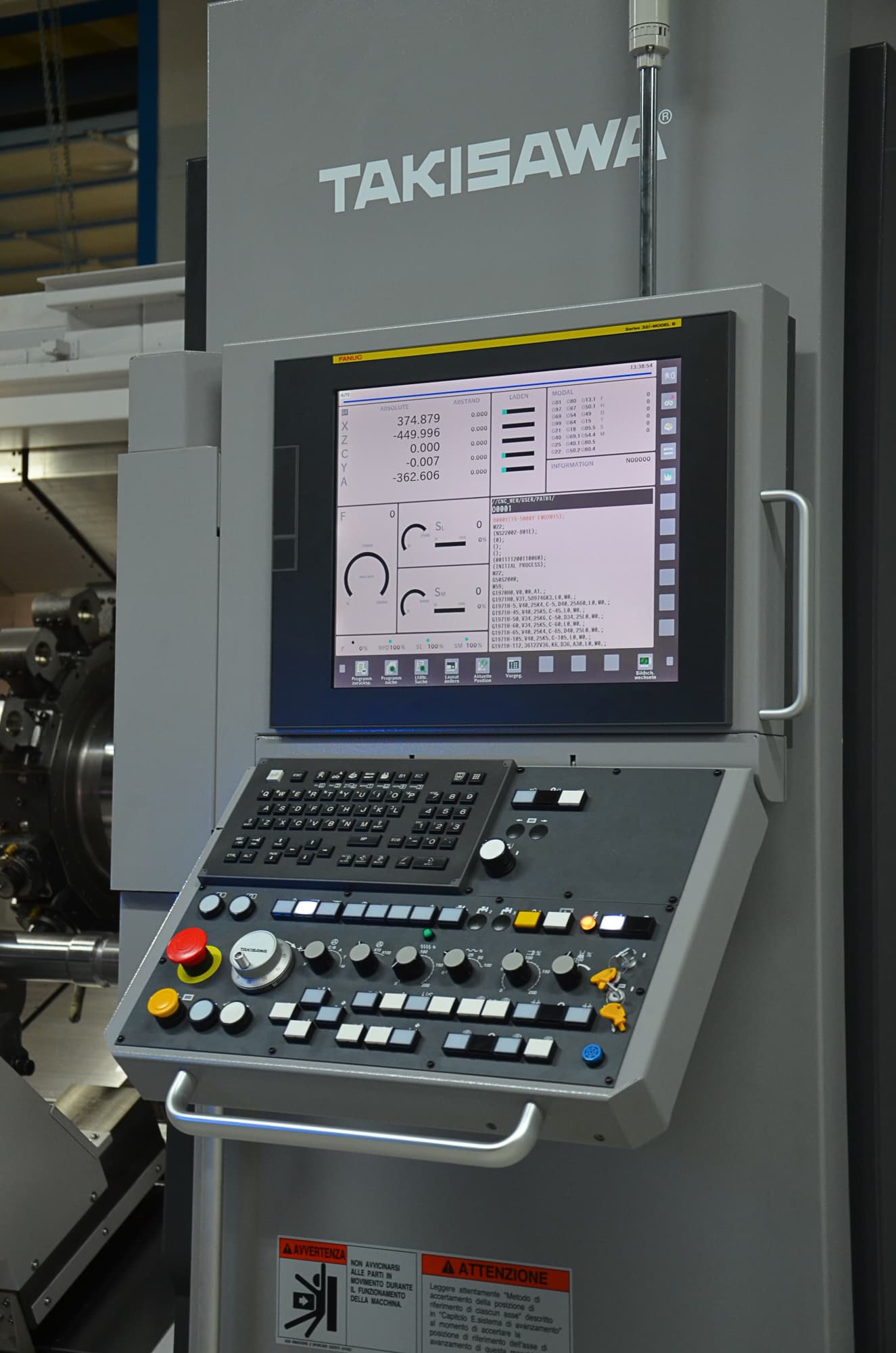 Takisawa TS-5000Y Steuerung Horizontaldrehmaschine